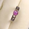 wsxc1699969017928_2 Classic Pink Mosang Diamond Ring, Main Stone Circle 5 * 5mm1114150299