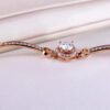 Classic Mosan diamond bracelet, main stone about 1 carat, round 6.5mm1114130462