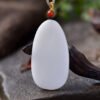 wsxc1699972363244_2 Natural Xinjiang Hotan Jade Lamb Fat Jade Buddha Pendant, size: 49.8 * 27.2 * 8.6mm1114499188