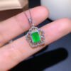 wsxc1700075681886_0 Pure natural Colombian emerald pendant, with a main stone size of 5 * 7mm1115450199