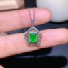 wsxc1700075681886_1 Pure natural Colombian emerald pendant, with a main stone size of 5 * 7mm1115450199