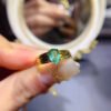 Columbia emerald ring, main stone size 5 * 7mm,1115290844