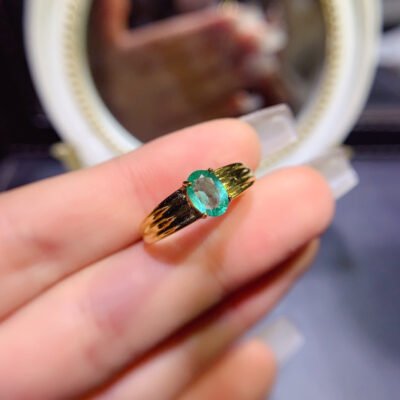 Columbia emerald ring, main stone size 5 * 7mm,1115290844