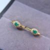 wsxc1700076638475_3 Pure natural Columbia emerald earrings, main stone size 3 * 4mm1115130244