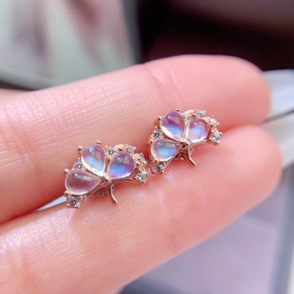 wsxc1700076788990_1 Pure natural moonlight stone earrings, main stone 3 * 4mm1115140844