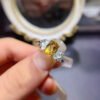 wsxc1700167511930_0 Pure natural yellow crystal ring, main stone 7 * 9mm1116120188