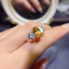 wsxc1700167511930_3 Pure natural yellow crystal ring, main stone 7 * 9mm1116120188