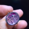 wsxc1700167842297_0 Natural Purple Crystal Super Seven Ring, Size: 13.4/12.3mm1116218799