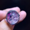 wsxc1700167842297_3 Natural Purple Crystal Super Seven Ring, Size: 13.4/12.3mm1116218799