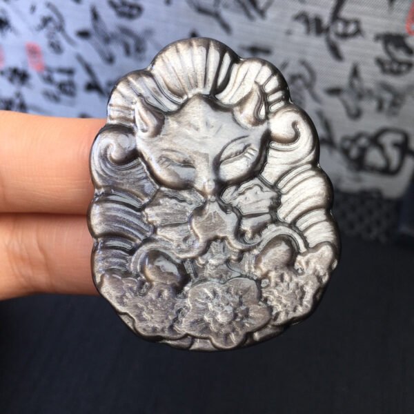 Silver Shining Stone Nine tailed Fox Pendant 💕 Specification 36.7mm111718266