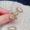Classic Mosan Diamond Ring, Main Stone 1 Carat, 6 × 9mm1117180599