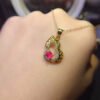 Pure Natural Burnless Papalacha Powder Blue Treasure Pendant, Size 4 * 5mm1117199854
