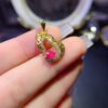 Pure Natural Burnless Papalacha Powder Blue Treasure Pendant, Size 4 * 5mm1117199854