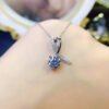 Mosang Diamond Pendant, Main Stone 1 Carat, Round 6.5mm1118110288