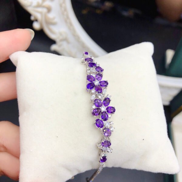 wsxc1700320807353_0 Natural amethyst bracelet, main stone 3 * 4mm1118280144