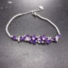 wsxc1700320807353_4 Natural amethyst bracelet, main stone 3 * 4mm1118280144