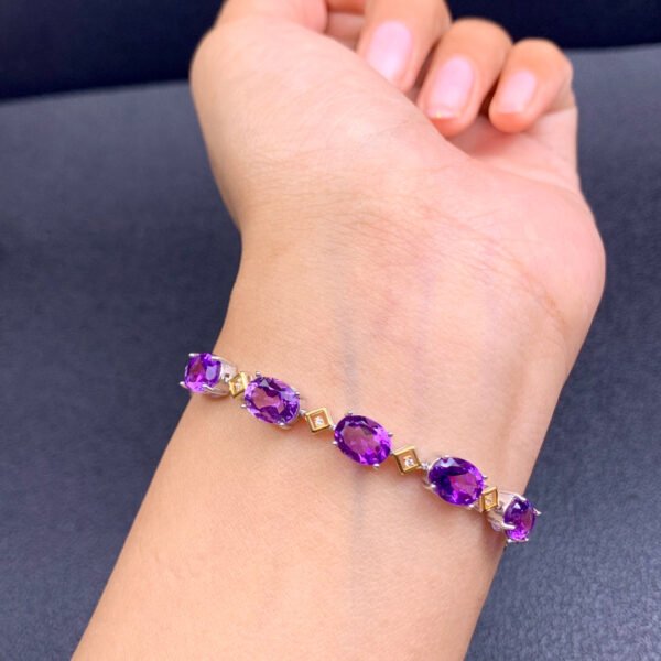 wsxc1700320949930_1 Natural Brazilian amethyst bracelet, main stone 6 * 8 1118180233