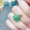wsxc1700321222447_2 Premium Natural Columbia Emerald Pendant, Main Stone Size 3 * 5mm1118425199